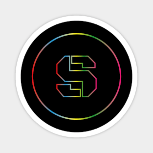 letter S colorful design Magnet